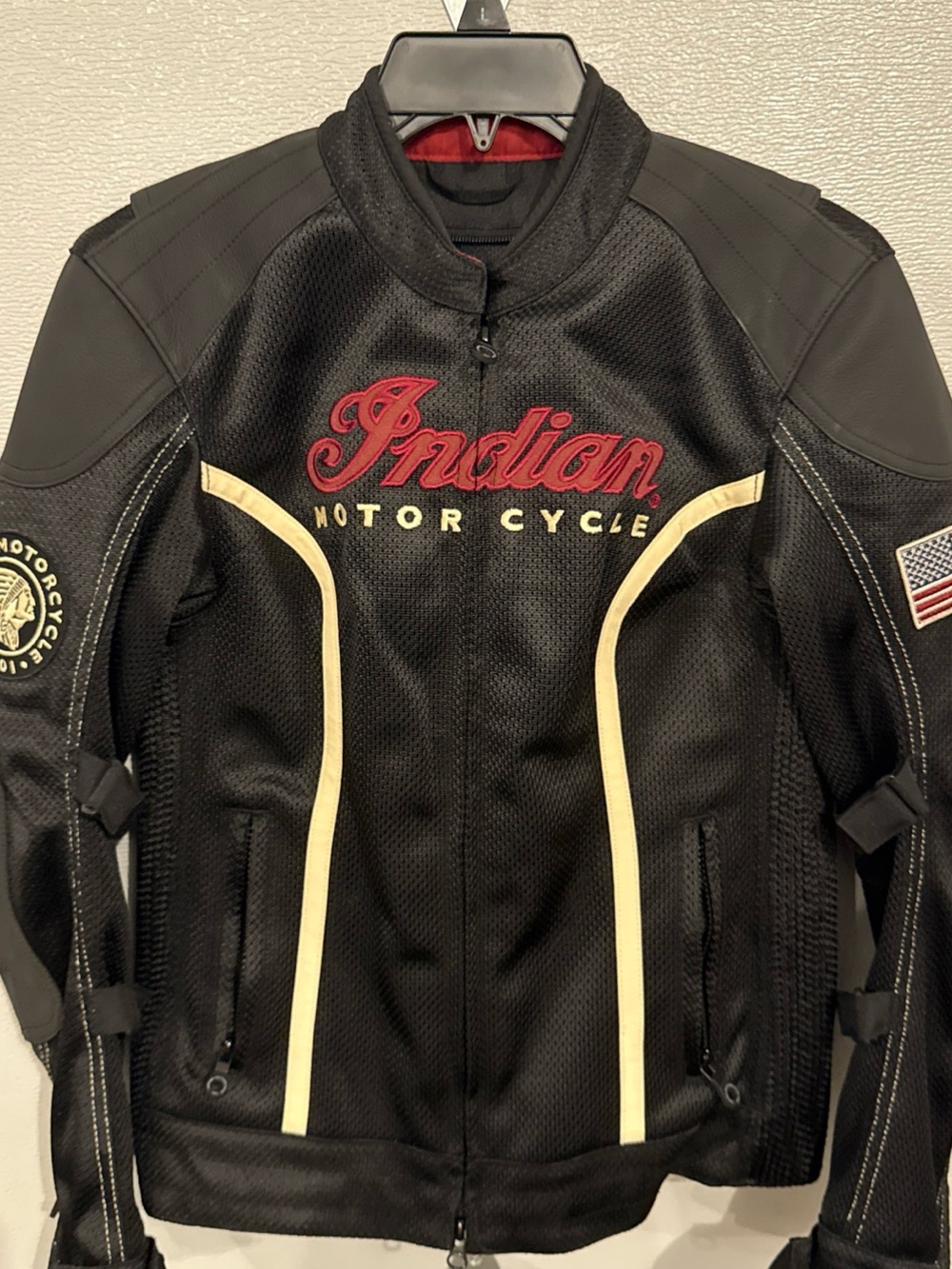Indian Motorcycle Springfield Mesh Riding Jacket Women Black Armored XS America